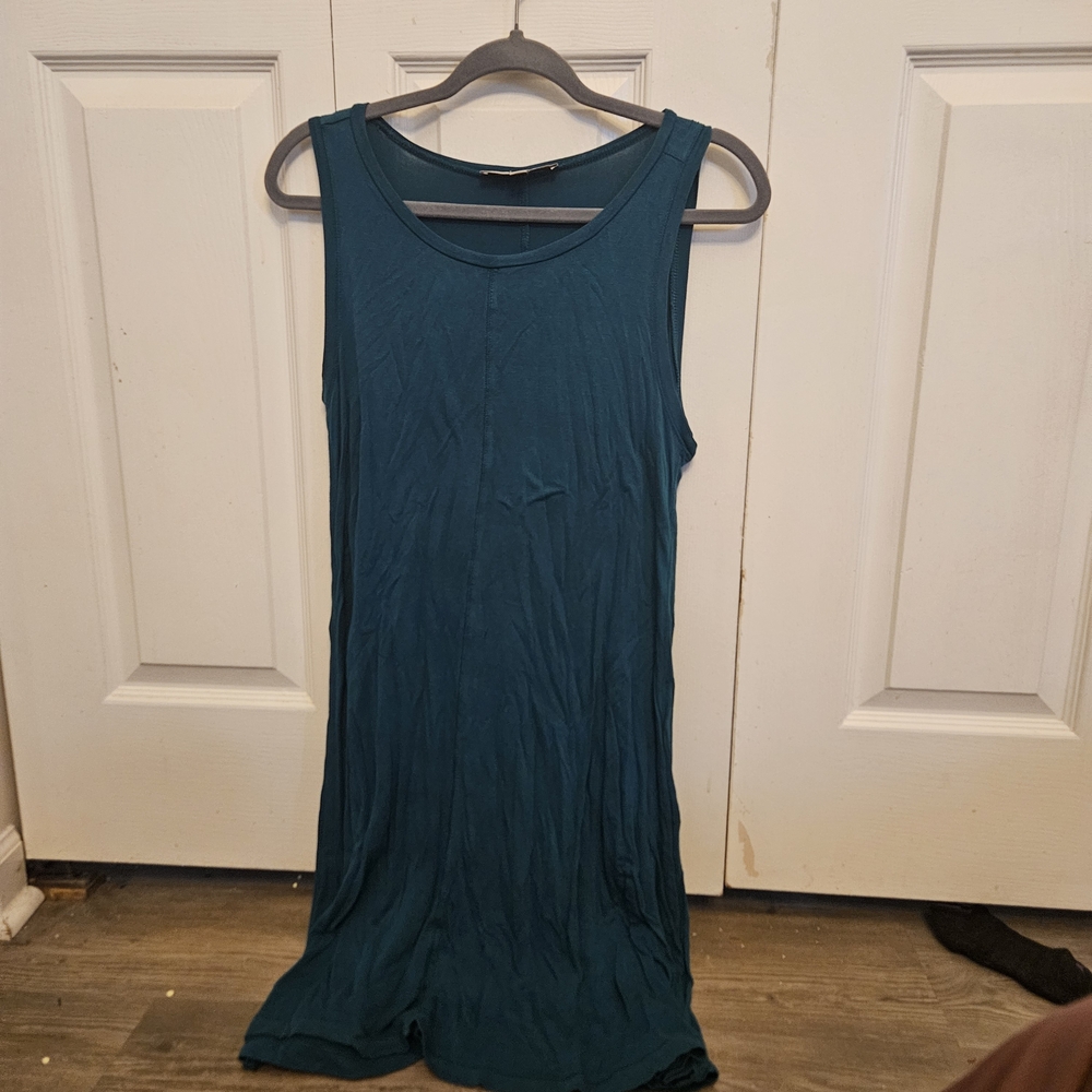 LOFT Teal Scoop Neck Sleeveless Tank